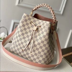 Louis Vuitton Damier Azur Neonoe Eau De Rose